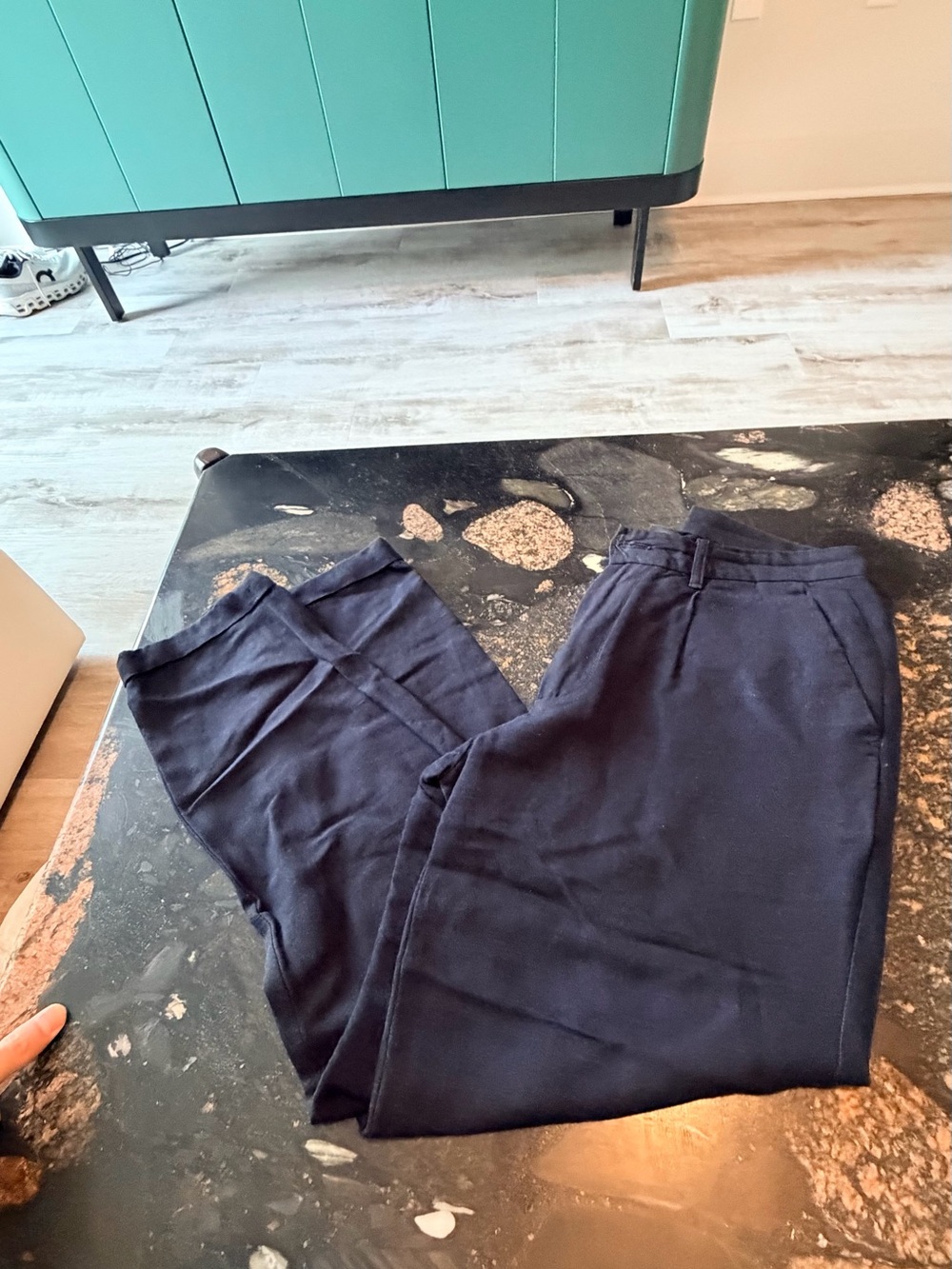A/X Armani Exchange Navy Chinos - Slim Casual Trousers